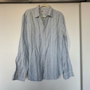 J. Crew Light Blue Striped Casual Shirt